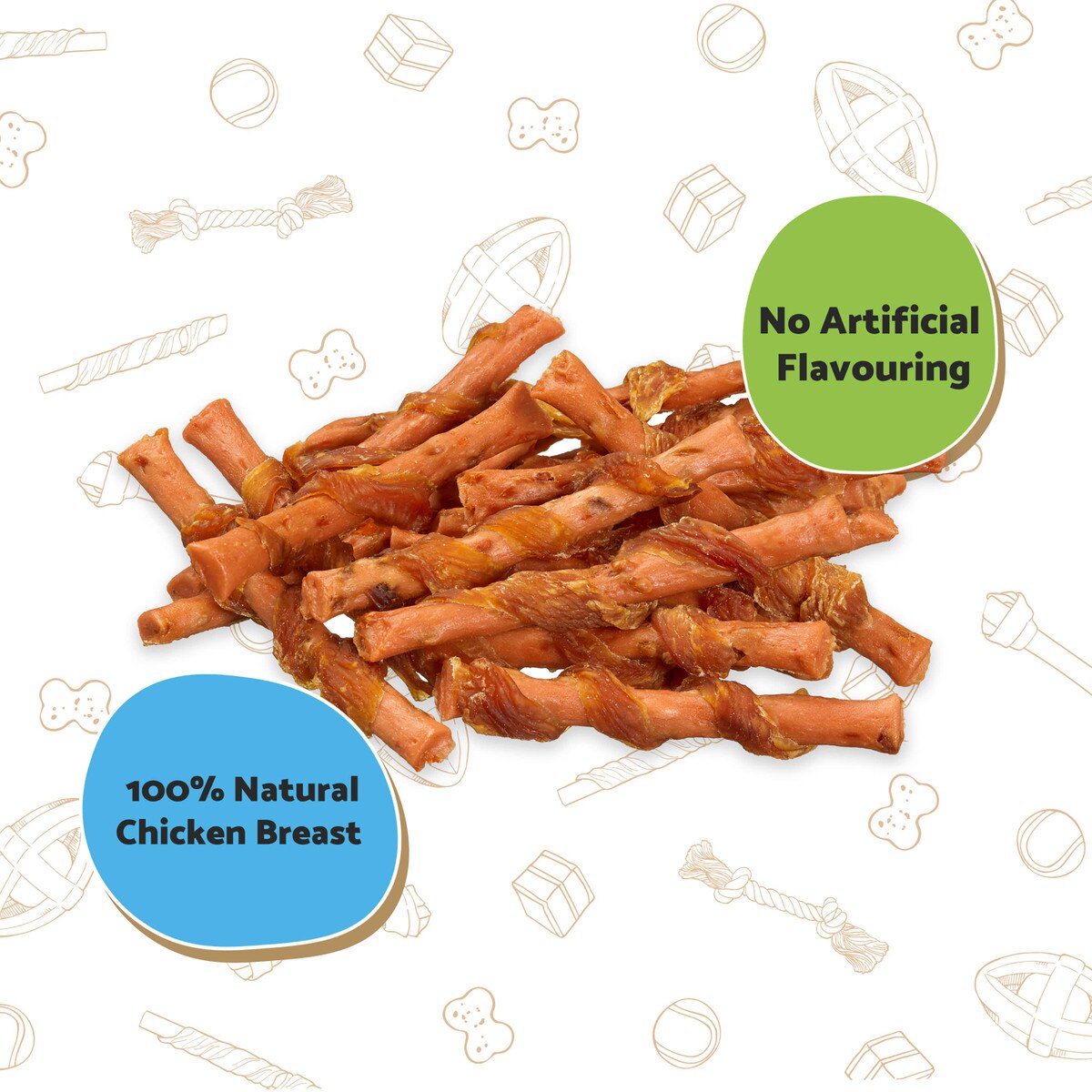 Good Boy Chewy Chicken & Carrot Sticks Dog Treats - 320g_1